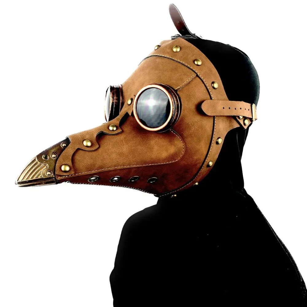 Steampunk Plague Doctor Mask, Long Nose Halloween Masquerade Party Masks